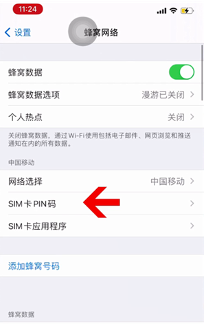 南谯苹果14维修网分享如何给iPhone14的SIM卡设置密码 