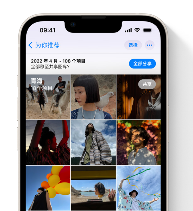 南谯苹果维修网点分享在 iPhone 上使用共享图库 