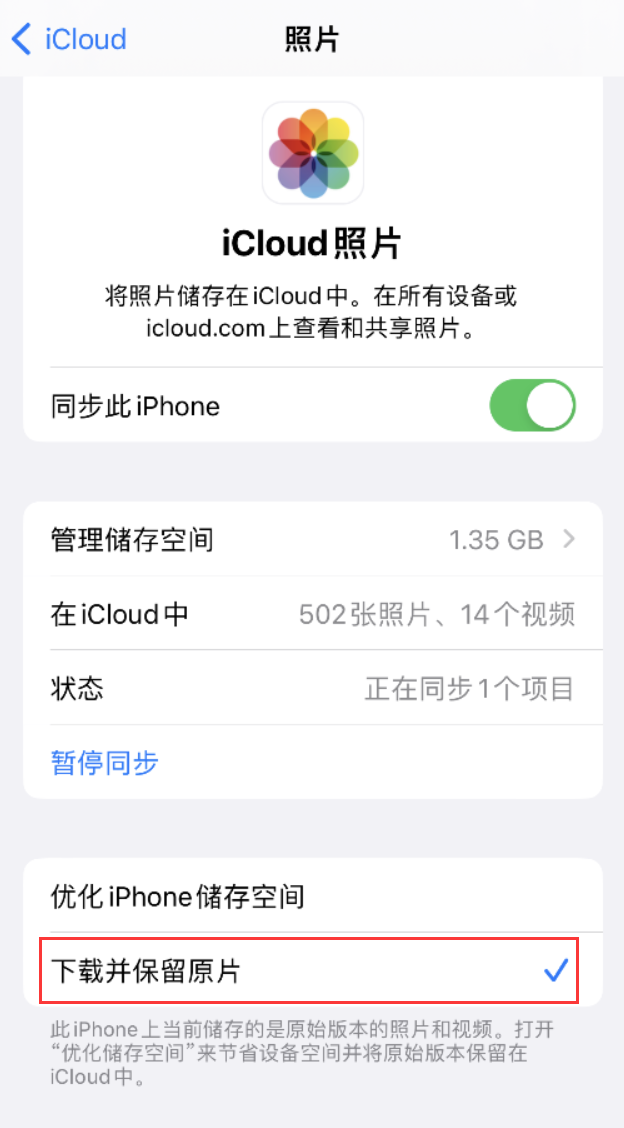 南谯苹果手机维修分享iPhone 无法加载高质量照片怎么办 